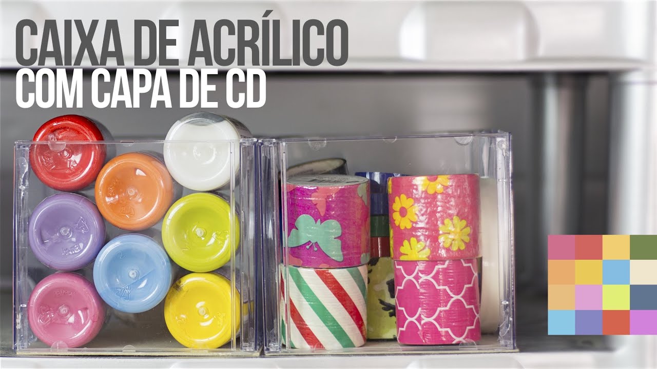 DIY - Caixa Organizadora 6 | Com caixa de CD