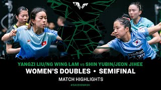 Yangzi Liu/Ng Wing Lam Vs Shin Yubin/Jeon Jihee | Wd Sf | Saudi Smash 2024