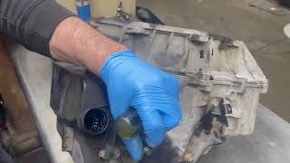 How to change the transmission fluid and filter on a Chevy traverses