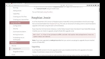 Setup Raspberry Pi and Node-RED