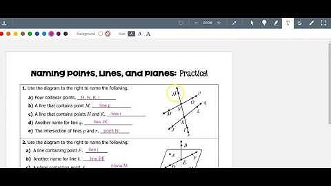 Practice Naming Points,Lines, and Planes (WS)