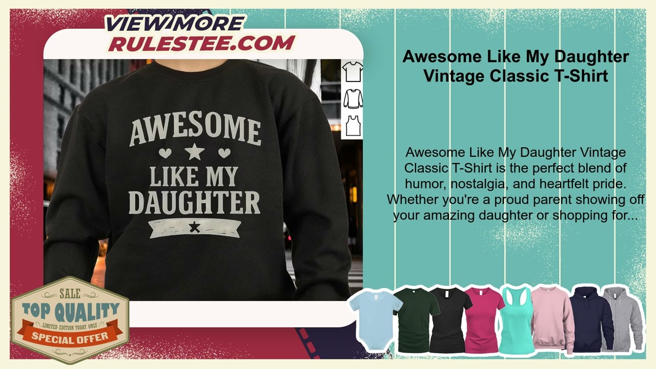 Awesome Like My Daughter Vintage Classic T-Shirt