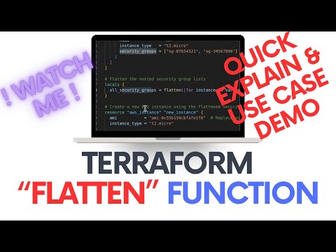 Terraform FLATTEN Function - WHEN & HOW TO USE - QUICK DEMO/CODE Explainer!