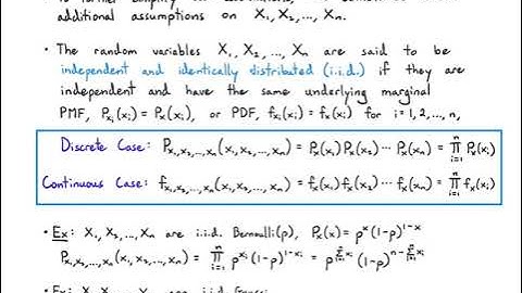 Probability 8.1 Sums of Random Variables (2022)