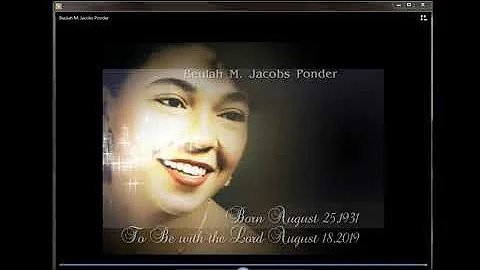 Beulah M Jacobs Ponder