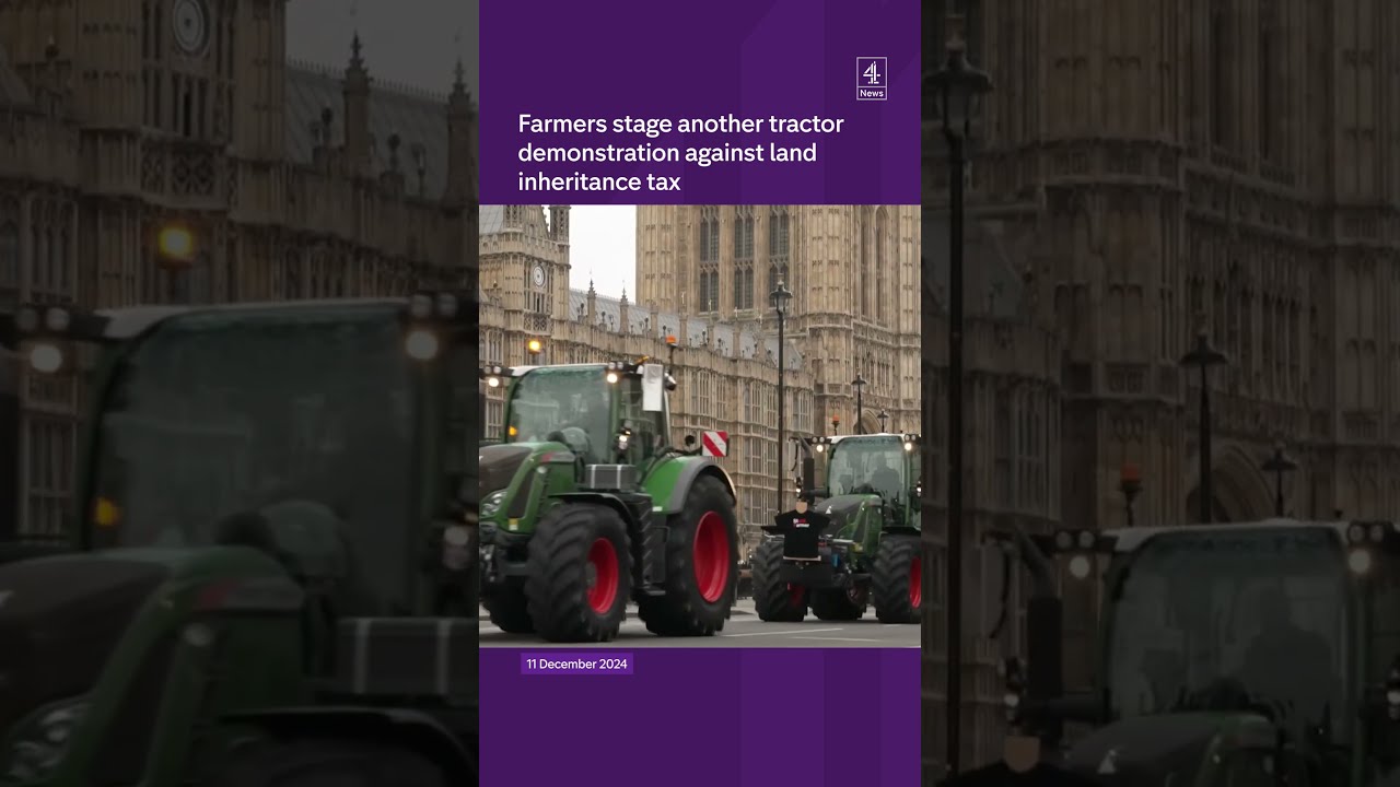 Farmers And Tractors In London Protest