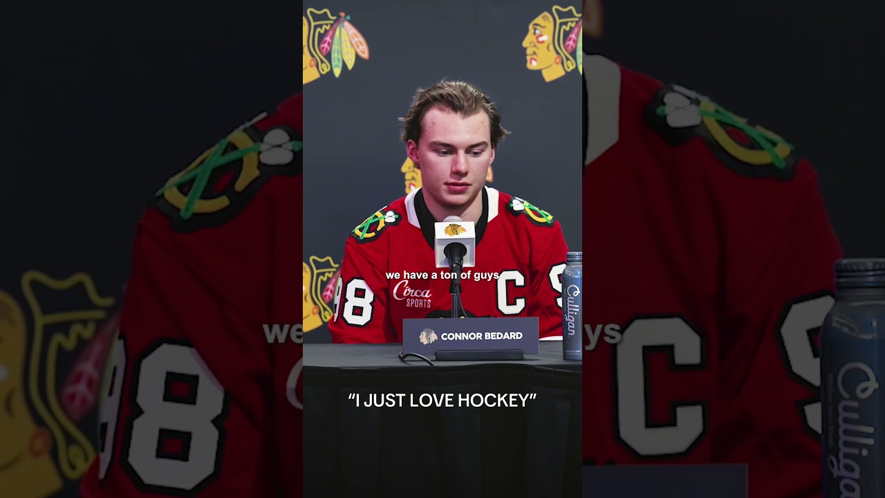 just a guy who loves the game 🥹 #nhl #hockey #connorbedard