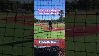 Out stealing LJ Cal Ripken Experience #ljslok #2026 #baseball #reels #team #sports
