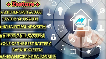 How to use security shutter system// Shutter Security System GAM With Application and Human Sensor