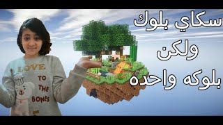 سكاي بلوك بلوكه واحدة #1 البداية الصعبه !!