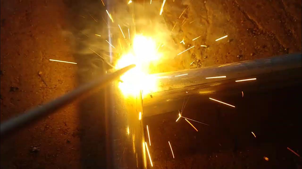 how to fill gap on thin metal pipe with stick welding arc welding