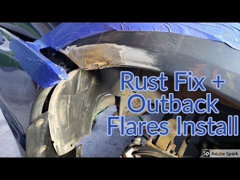 how-to-repair-quarter-panel-rust-on-2005-subaru-legacy-gt-wagon-+-outback-rear-flares-install