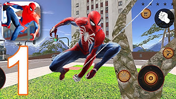Amazing Spider Stickman Hero Ninja Rope Hero - Gameplay Walkthrough Part 1 - Tutorial (iOS,Android)