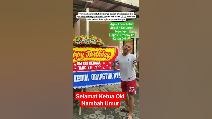 Ketua Oki Rengga ULTAH Dapat Ucapan Dari Ketua Indra Jegel Berupa Karangan Bunga 😅🤣. #agaklaen