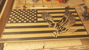 American Flag with Eagle | TopsCNC HEAVY Version