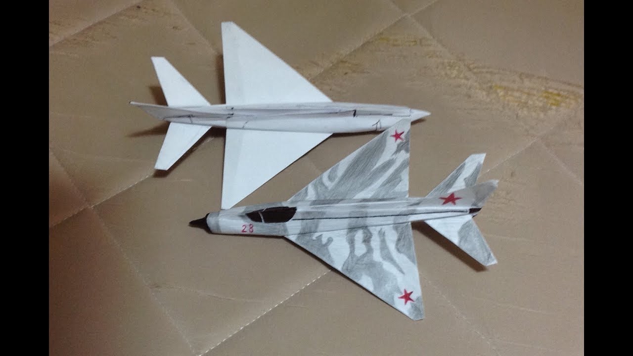 Mig 21 フィッシュベッド 折り紙戦闘機 紙飛行機 折り方 作り方 よく飛ぶ 完全版 How To Make A Mig 21 Origami Paper Plane Sumi5522 折り紙モンスター