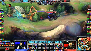 H2K vs SK | LCS EU 2015 Spring Split | 5. nap 1. meccs