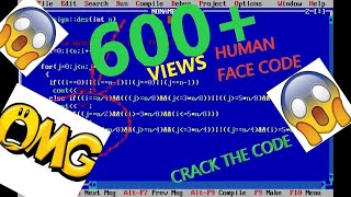 Making Human face using C++ Programming | Watch completely to understand #cprogram,