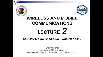 Wireless and Mobile Communications - Lecture 2