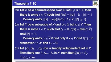 Theorem 7.10 (Third Semester M.Sc. Mathematics: Functional Analysis)