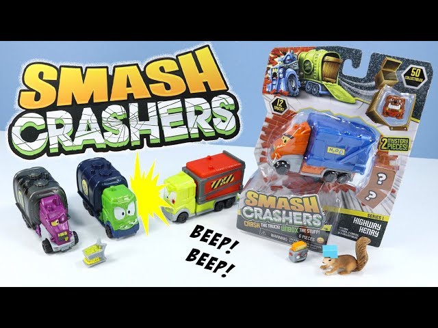 Just Play Smash Crashers Frank Tanker Series 1 Crash The Truck Unbox The  Stuff