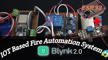 IOT Based Fire Automation|| ESP32 Project || DYI Flame Sensor ||Flame Sensor Fire Detector Interface