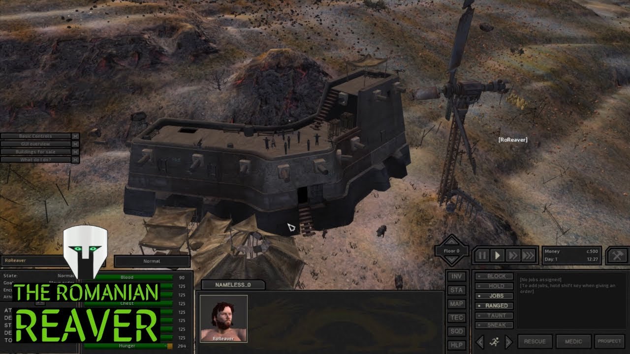 Let's Play Kenshi - Part 1 - A dwarven drifter... in silence o.o game critical thinking