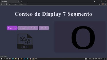 Python creando web app para controlar conteo de Display 7 segmento