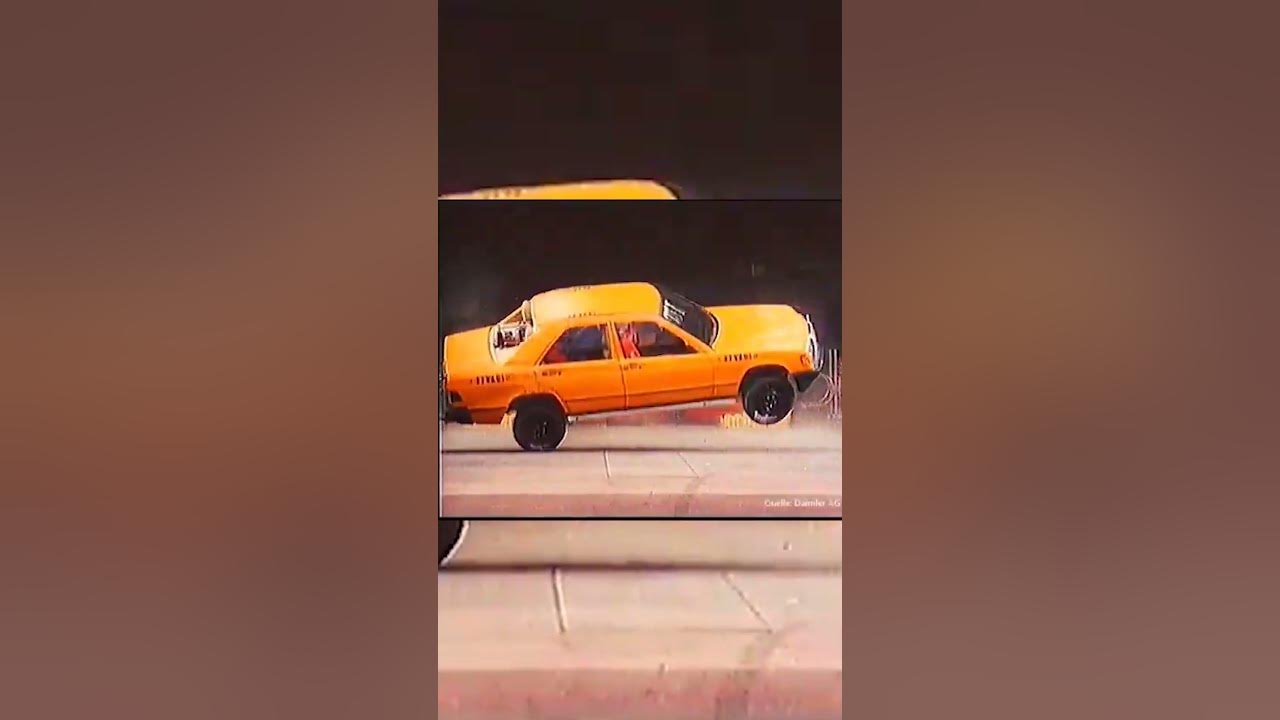 W111 Mercedes Benz Crash Test Old Footage YouTube