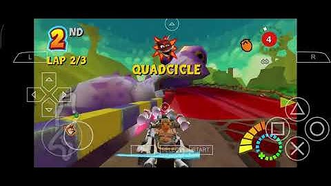 Crash tag team racing gameplay           (Fossil Fuel Injection on hard)