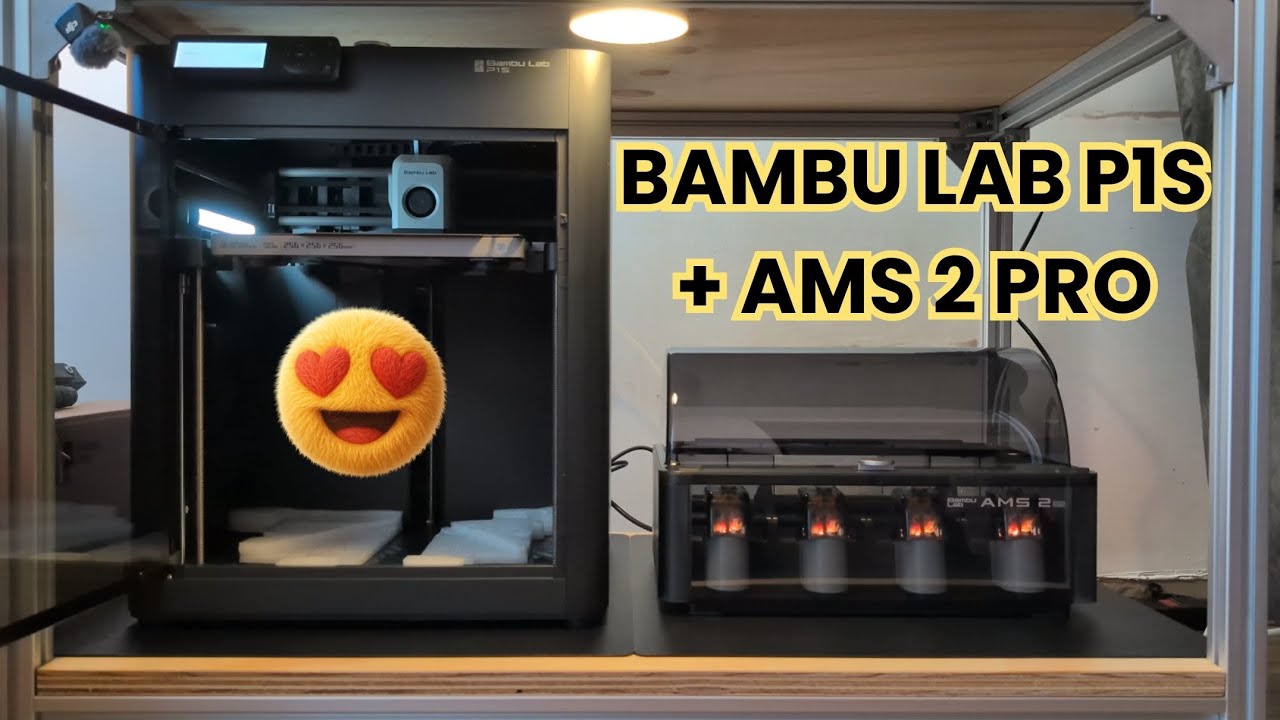 Calibration and first prints on the P1S with AMS. 