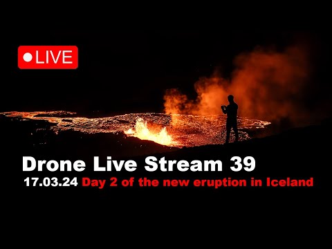 LIVE 17.03.24 New March Volcano eruption in Iceland