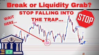 BREAK Of STRUCTURE Or LIQUIDITY Grab? ( EASY METHOD ) [ SMART MONEY CONCEPTS]  [ BANK ORDERS ]