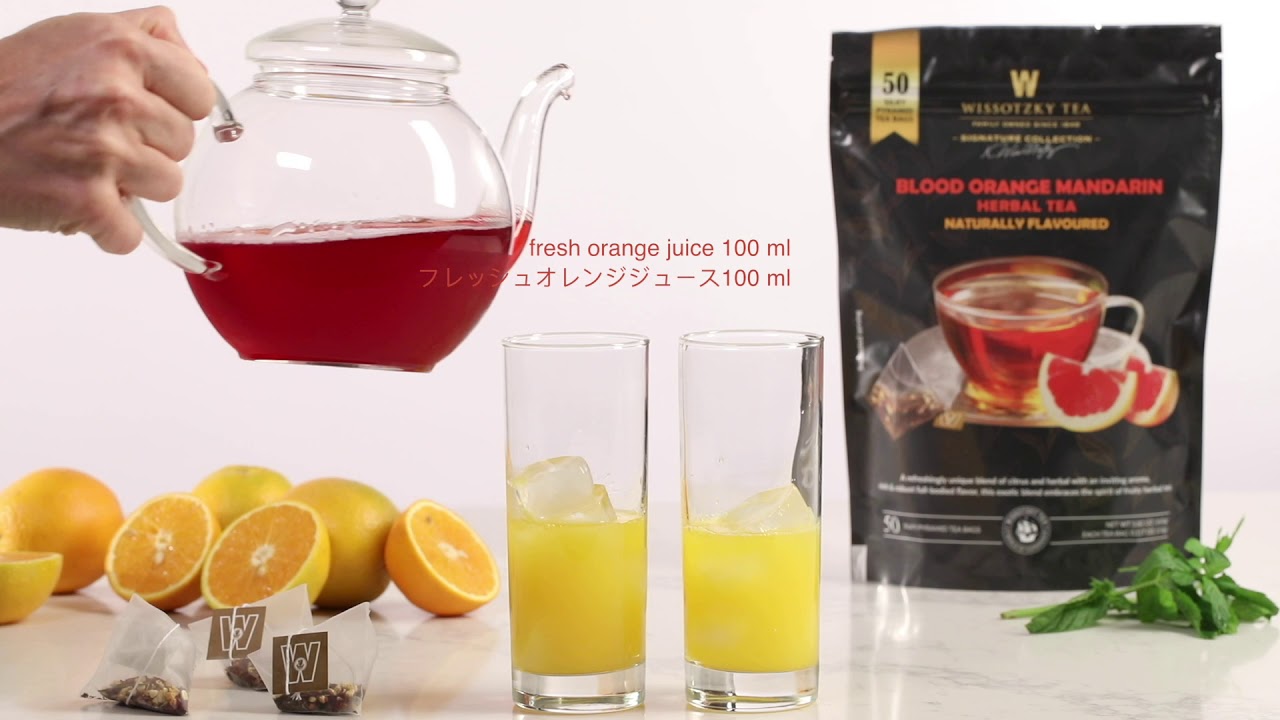 Wissotzky Blood Orange Mandarin tea recipes YouTube