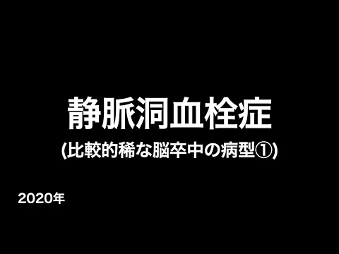 静脈洞血栓症 (疫学・病態・症状・検査・診断・治療など...)