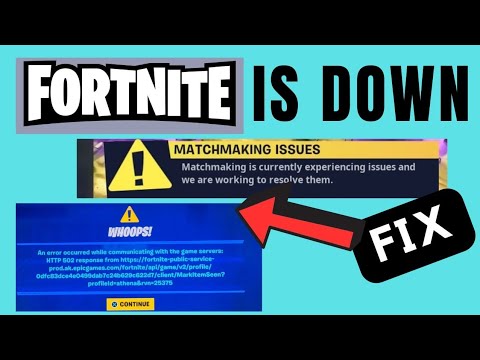 Fortnite is Down | Matchmaking issues | Unable to login | How to fix