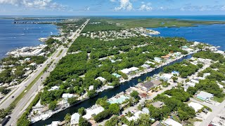 $3,250,000 Waterfront Mansion - 12 Bass Ave Key Largo, FL - 4K Drone Video