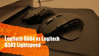 Logitech G604 vs Logitech G502 Lightspeed