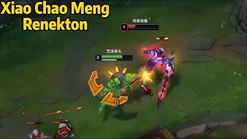 Xiao Chao Meng Renekton: He SOLO KILLED Aatrox at LEVEL 2 !