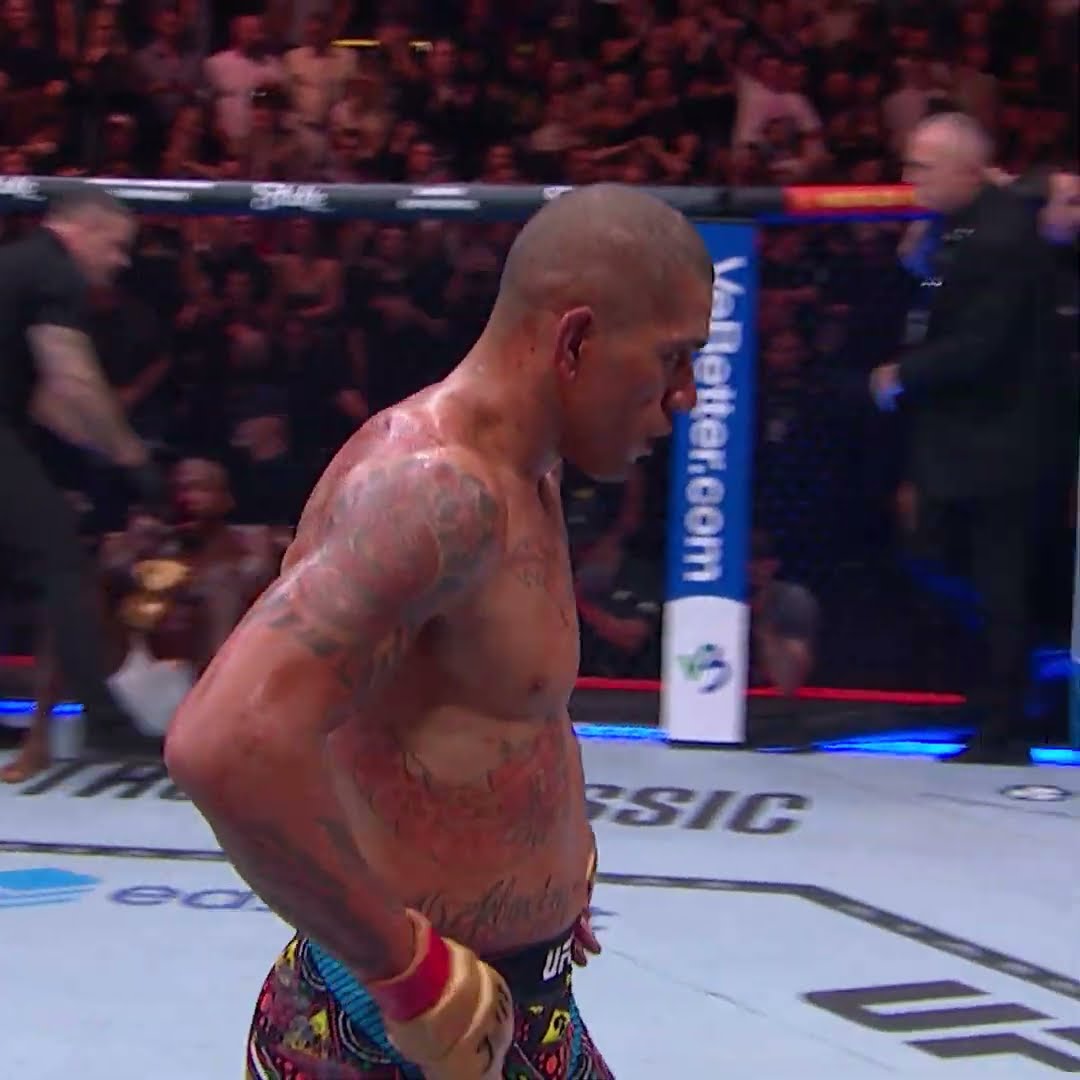 Pereira Finishes Rountree with NO COMMENTARY ? #ufc313