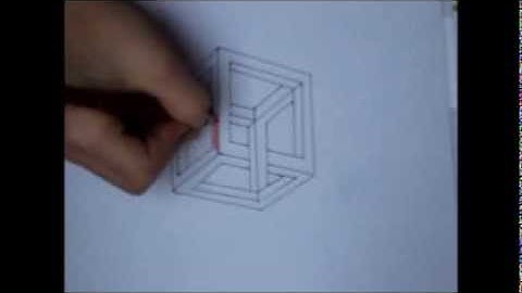 How to draw the Impossible Cube -Optical Illusion