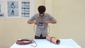 Fishery in & offshore Fishery Organizing a Rope & Tying a Knot Skill Test Video.HRD Korea EPS Center
