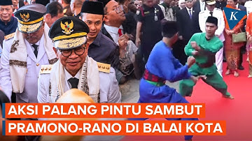 [FULL] Momen Pramono-Rano Disambut Palang Pintu Saat Tiba di Balai Kota Jakarta