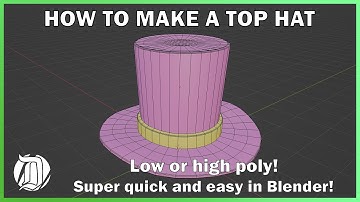 How to model a top hat in Blender