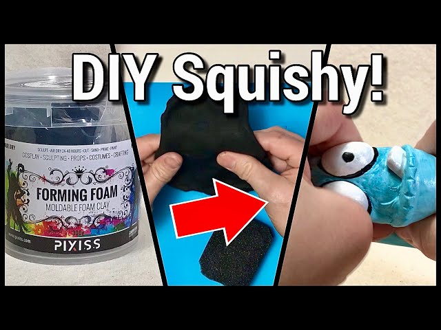 How to Make a Squishy out of PIXISS Forming Foam Air Dry Clay 