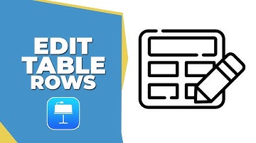 How to Edit Table Rows in Apple Keynote