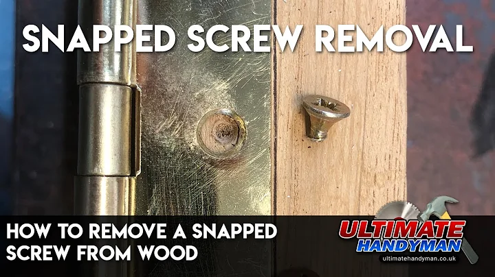 How to remove a snapped screw from wood