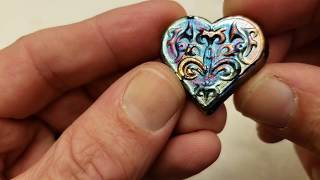 Toning silver hearts