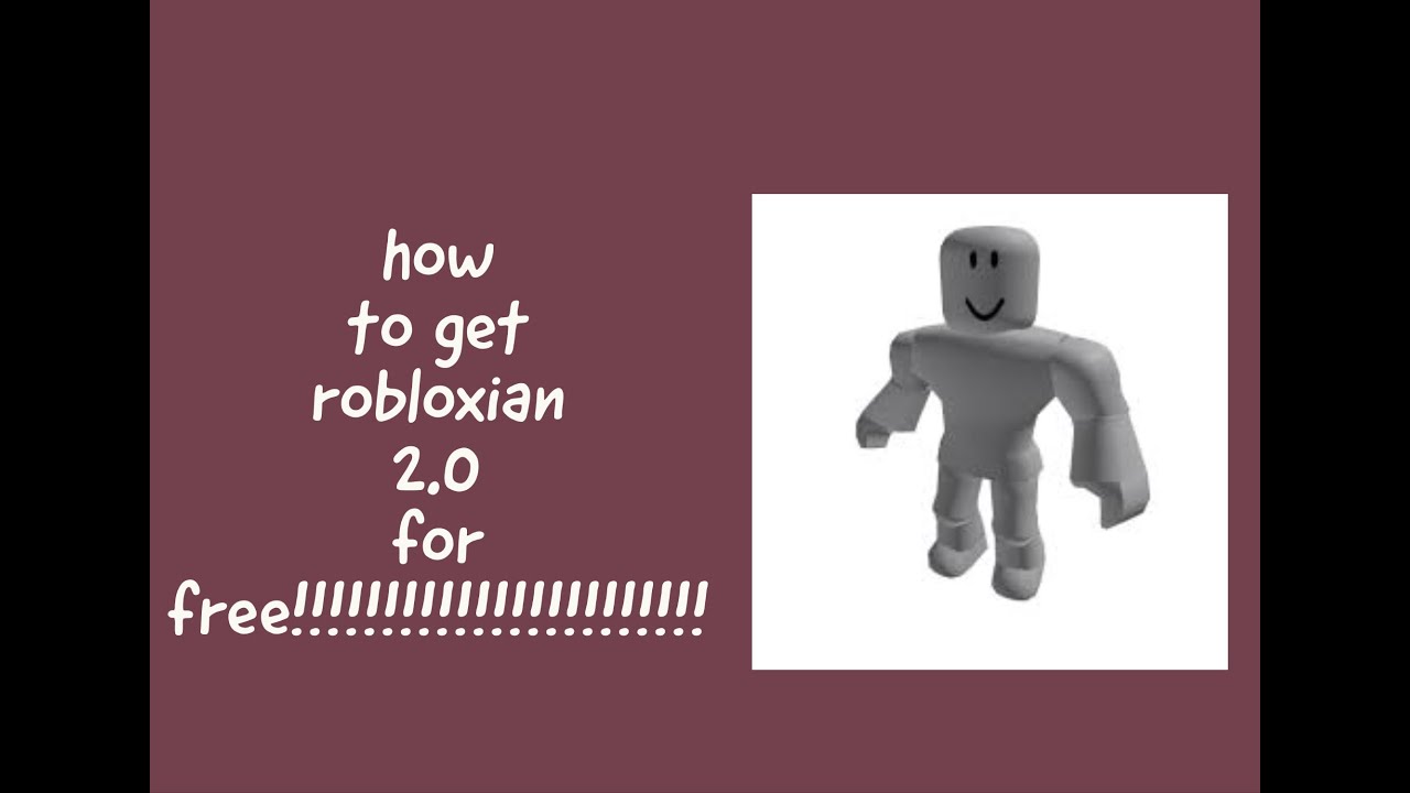 How to get robloxian 2.0 for free!!!!!!!!!!!!!!!!! - YouTube