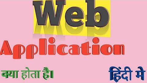 Basic concept of web application in (Hindi)